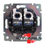 Legrand Valena 2XRJ45 LCS2 Cat.6 FTP informatikai csatlakozóaljzat, csavaros, fehér, Legrand 774233