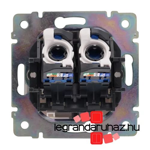 Legrand Valena 2XRJ45 LCS2 Cat.6 FTP informatikai csatlakozóaljzat, csavaros, fehér, Legrand 774233