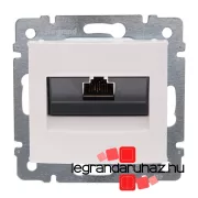   Legrand Valena 1xRJ45 LCS2 Cat.6 STP aljzat, fehér, Legrand 774244