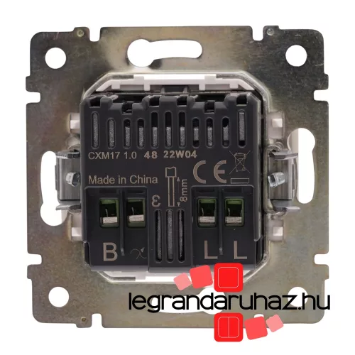 Legrand Valena forgatógombos fényerőszabályzó fehér 2 vezetékes, 300W, LED-hez is, Legrand 774263
