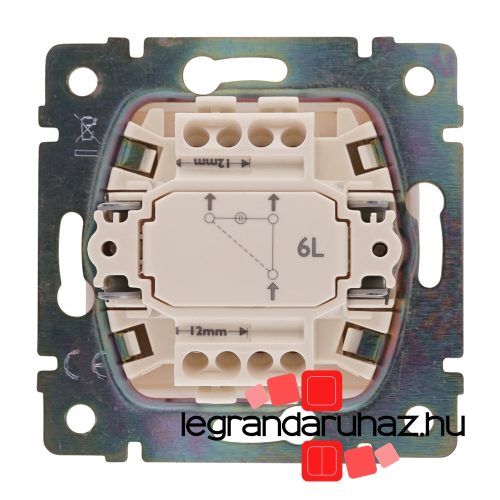 Legrand Valena váltókapcsoló jelzőfénnyel, elefántcsont, Legrand 774326