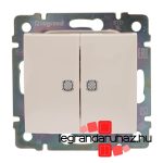 Legrand Valena csillárkapcsoló jelzőfénnyel, elefántcsont, Legrand 774328