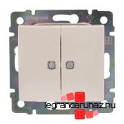   Legrand Valena csillárkapcsoló jelzőfénnyel, elefántcsont, Legrand 774328