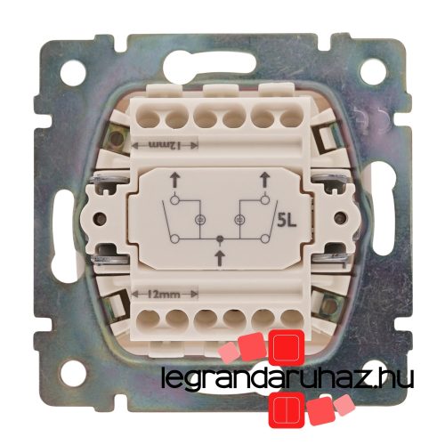 Legrand Valena csillárkapcsoló jelzőfénnyel, elefántcsont, Legrand 774328