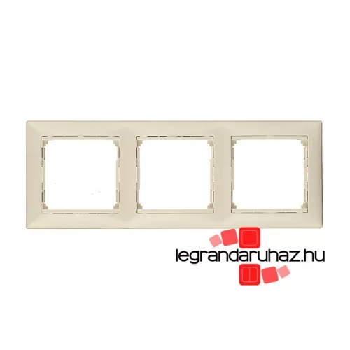 Legrand Valena hármas keret vízszintes elefántcsont, Legrand 774353