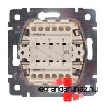 Legrand Valena kettős váltókapcsoló fehér, Legrand 774408