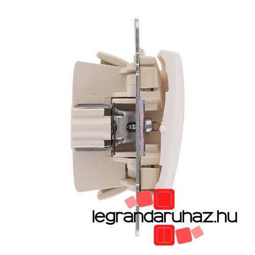 Legrand Valena egypólusú nyomó lámpajellel, fehér, Legrand 774412