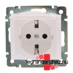 Legrand Valena 2P+F csatlakozóaljzat csapófedéllel, fehér, Legrand 774422