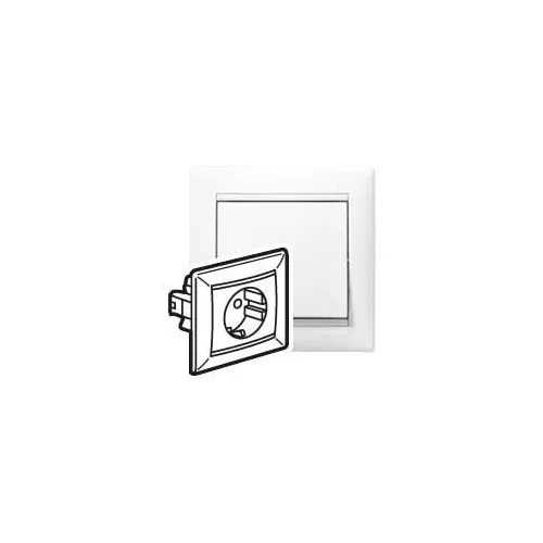 Legrand Valena 2P+F csatlakozóaljzat monoblokk, fehér, Legrand 774423