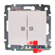   Legrand Valena csillárkapcsoló jelzőfénnyel, fehér, Legrand 774428