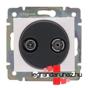   Legrand Valena TV-RD antenna-csatlakozóaljzat végzáró, 1,5dB fehér, Legrand 774432