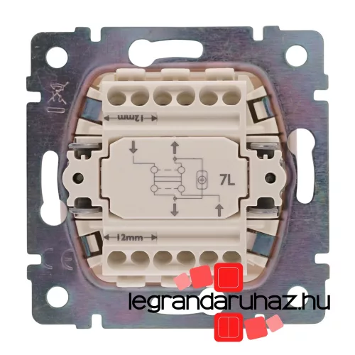 Legrand Valena keresztkapcsoló jelzőfénnyel, fehér, Legrand 774448