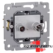   Legrand Galea Life TV-RD aljzat mechanizmus, végzáró, 10 dB, Legrand 775787