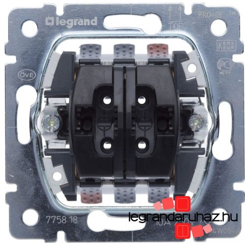Legrand Galea Life kettős váltóérintkezős nyomó mechanizmus, Legrand 775818