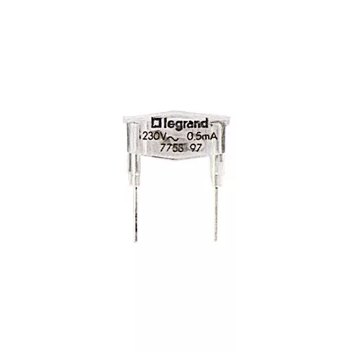 Legrand 230V 0,5mA zöld glimmlámpa, Legrand 775897