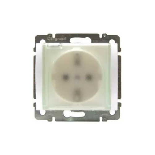 Legrand Galea Life 2P+F földelt csatlakzóaljzat csapófedéllel IP44 fehér, Legrand 775924