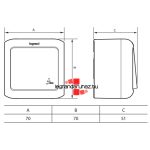 Forix IP44 falon kívüli váltókapcsoló 10 AX - 250 V~ fehér, Legrand 782363