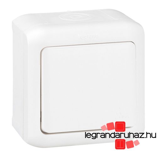 Legrand Forix IP44 falon kívüli egypólusú nyomó 6 A - 250 V~ fehér, Legrand 782364