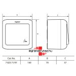 Legrand Forix IP44 fk 2P kapcsoló + 2P+F csatlakozóaljzat, csapófedéllel, biztonsági zsaluval, fehér, Legrand 782372