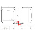 Forix IP44 falon kívüli 2P+F földelt csatlakozóaljzat, 16A, csapófedéllel, biztonsági zsaluval, fehér, Legrand 782373