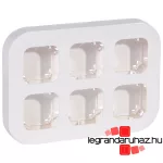 Legrand Forix IP20 falon kívüli 6-os munkaállomás, vízszintesen/függőlegesen felszerelhető, fehér, Legrand 782496