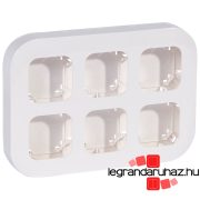   Legrand Forix IP20 falon kívüli 6-os munkaállomás, vízszintesen/függőlegesen felszerelhető, fehér, Legrand 782496
