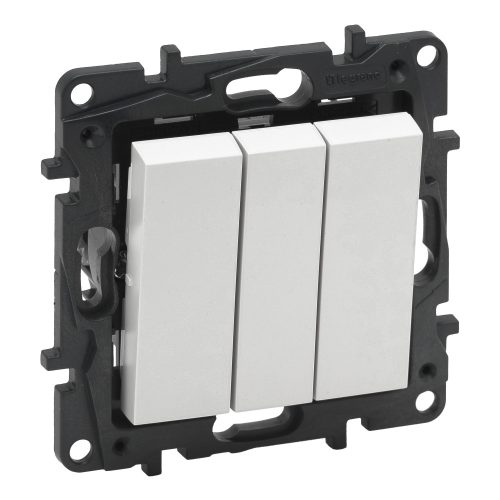 Legrand Niloé Step hármas egypólusú kapcsoló, 10AX, fehér, Legrand  863103