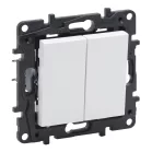   Legrand Niloé Step kettős váltókapcsoló, 10AX, fehér, Legrand  863108
