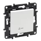   Legrand Niloé Step egypólusú kapcsoló jelzőfénnyel, 10AX, fehér, Legrand  863111
