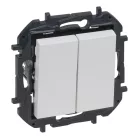   Legrand Niloé Step kettős nyomó, 6A, fehér, Legrand  863112B