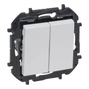   Legrand Niloé Step kettős nyomó, 6A, fehér, Legrand  863112B