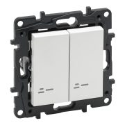   Legrand Niloé Step csillárkapcsoló jelzőfénnyel, 10AX, fehér, Legrand  863115