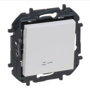   Legrand Niloé Step váltókapcsoló jelzőfénnyel, 10AX, fehér, Legrand  863116B