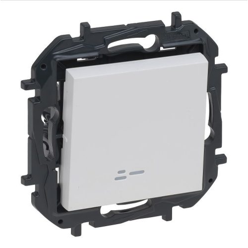 Legrand Niloé Step váltókapcsoló jelzőfénnyel, 10AX, fehér, Legrand  863116B