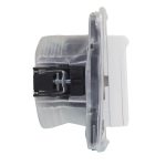 Legrand Niloé Step 2P+F csatlakozóaljzat (rugós), biztonsági zsaluval, IP44, fehér, Legrand  863123B