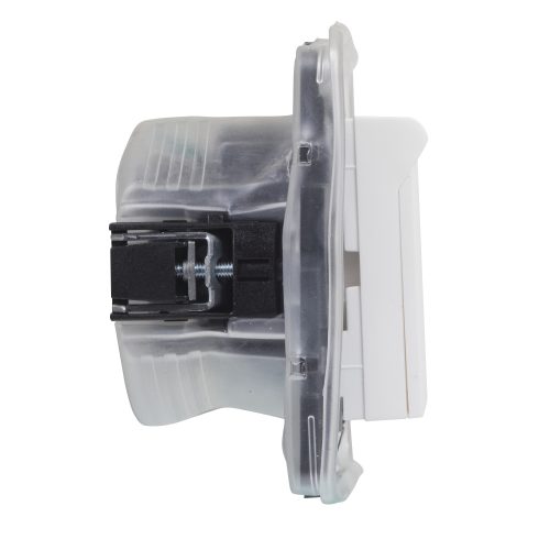 Legrand Niloé Step 2P+F csatlakozóaljzat (rugós), biztonsági zsaluval, IP44, fehér, Legrand  863123B