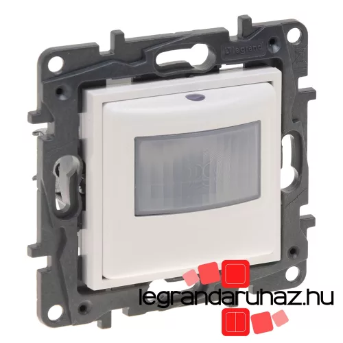 Legrand Niloé Step mozgásérzékelős (PIR) kapcsoló, 100 W LED, 2 vezetékes, fehér, Legrand  863148A