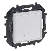   Legrand Niloé Step nyomógombos fényerőszabályzó 125W, 2 vezetékes, fehér, Legrand  863153B