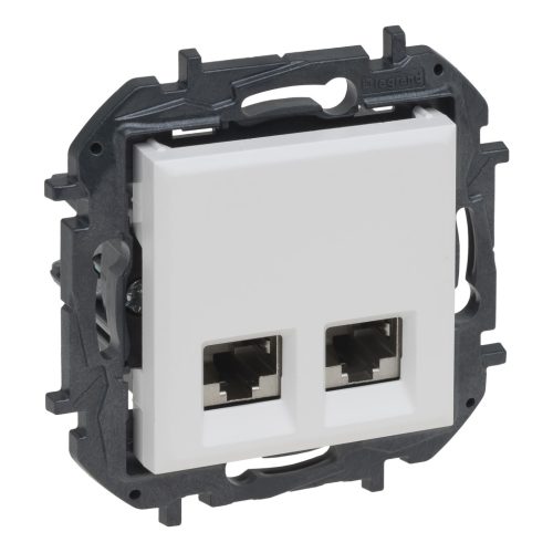 Legrand Niloé Step 2xRJ45 Cat.6 STP aljzat, fehér, Legrand  863166B