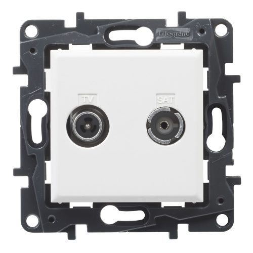 Legrand Niloé Step TV-R-SAT végzáró aljzat (10 dB), fehér, Legrand  863179
