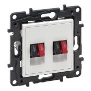   Legrand Niloé Step kettős hangszóró aljzat, fehér, Legrand  863186