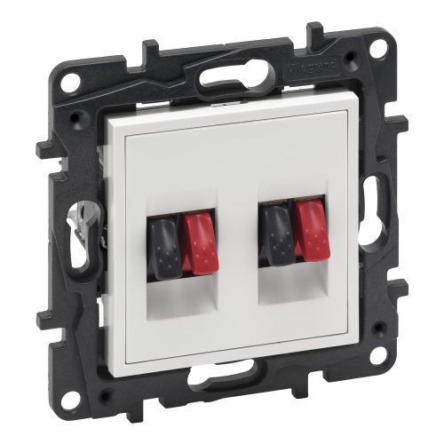 Legrand Niloé Step kettős hangszóró aljzat, fehér, Legrand  863186
