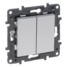   Legrand Niloé Step csillárkapcsoló, 10AX, alumínium, Legrand  863305