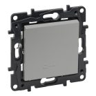   Legrand Niloé Step váltókapcsoló jelzőfénnyel, 10AX, alumínium, Legrand  863316