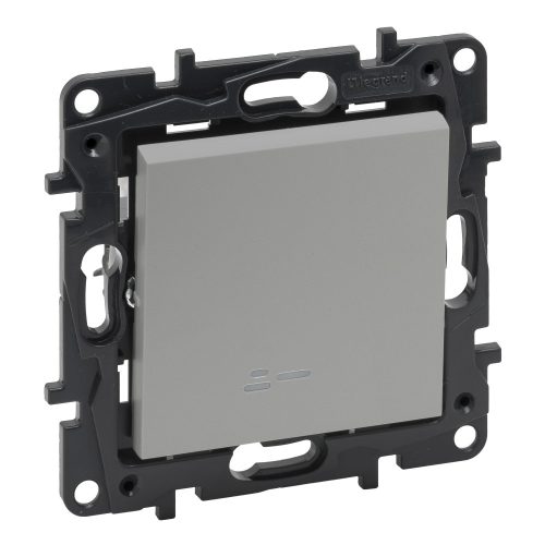 Legrand Niloé Step váltókapcsoló jelzőfénnyel, 10AX, alumínium, IP44, Legrand  863316IP44