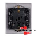 Legrand Niloé Step 2x2P+F csatlakozóaljzat (rugós), biztonsági zsaluval, alumínium, Legrand  863322