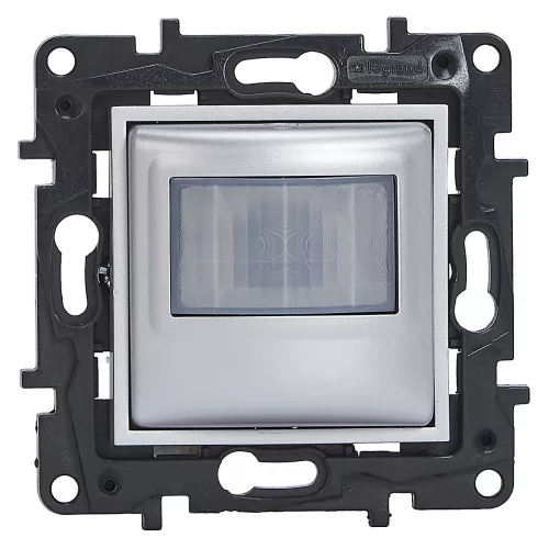 Legrand Niloé Step mozgásérzékelős (PIR) kapcsoló, 100 W LED, 2 vezetékes, alumínium, Legrand  863348A