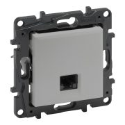   Legrand Niloé Step 1XRJ45 Cat.6 UTP aljzat, alumínium, Legrand  863363