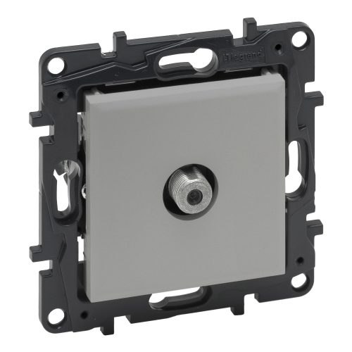 Legrand Niloé Step TV végzáró aljzat "F" típus (1,5 dB), alumínium, Legrand  863375