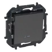   Legrand Niloé Step egypólusú kapcsoló jelzőfénnyel, 10AX, grafitszürke,   Legrand  863411 / 863411B